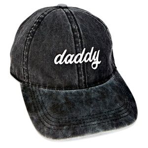 Spencer’s “Daddy” Charcoal Wash Baseball Cap